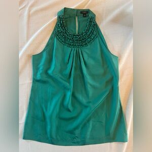 Ann Taylor silk jeweled top